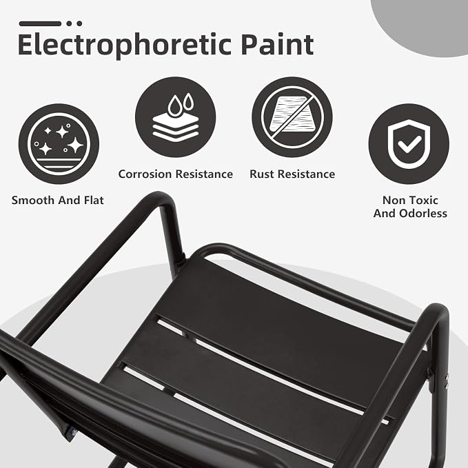 MELLCOM 3 Piece Patio Set, Small Patio Furniture Set - Image 6