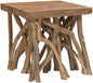 Brown Mixed Recycled Wood Coffee Table, Rustic Solid Wood Small Durable by Unknown