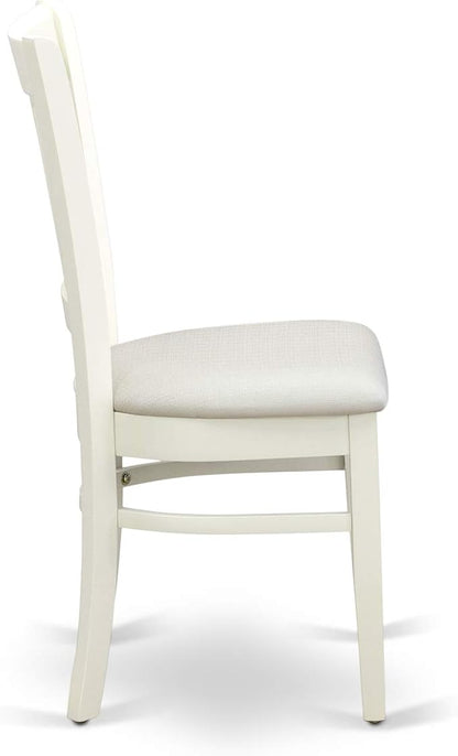 East West Furniture NDVA3-LWH-C 3 Piece Kitchen Table & Chairs Set Contains a - Image 10