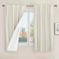 100% Blackout Short Linen Curtains 48 Inch Length by LAMIT