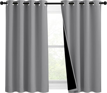 NICETOWN Noise and Lights Block Out Curtains, Thermal Insulated 100% Blackout by NICETOWN