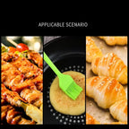 Silicone brush, Oil Brush for BBQ Kitchen Cooking Baking and Grilling (2 PCS,orange)