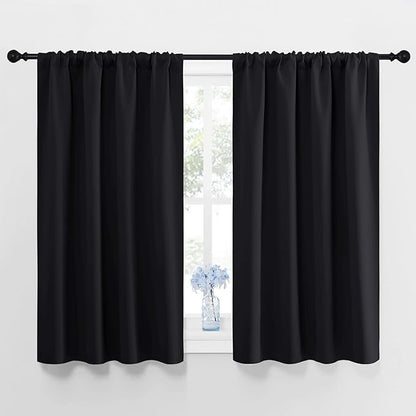NICETOWN Black Out Short Curtain Panels by NICETOWN