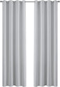 Yakamok Greyish White Curtains for Bedroom, Grommet Thermal Insulated Room by Yakamok