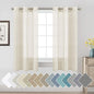 H.VERSAILTEX Linen Curtains Nickel Grommet Natural Linen Semi-Sheer Curtains 2 by HVERSAILTEX