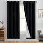 Yakamok Black 100% Blackout Curtains 72 Inches Long by Yakamok