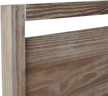 Grain Wood Furniture Loft Queen Size Solid Wood Bed, Brushed White - Image 6