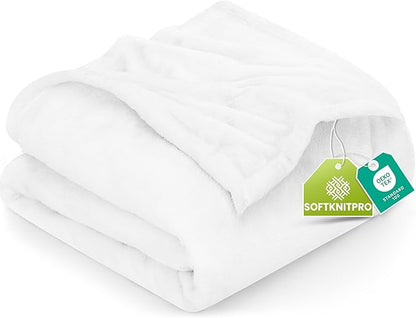 Utopia Bedding Ultra Soft Fleece Bed Blanket Queen Size White | Microfiber by UTOPIABEDDING