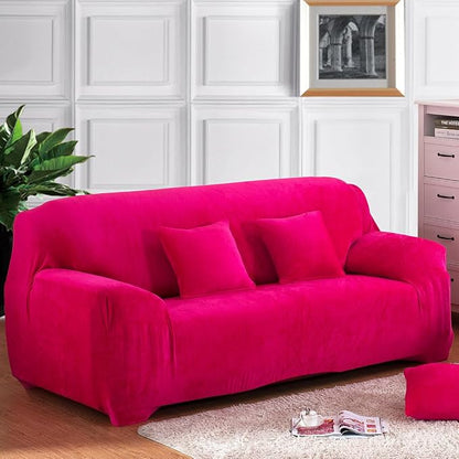 vctops 1-Piece Velvet Plush Stretch Loveseat Sofa Slipcover by vctops