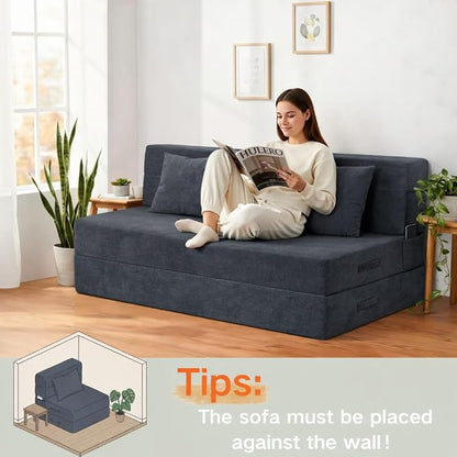 Folding Sofa Bed, 4 in 1 Convertible Sleeper Chair - Image 8