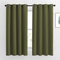 NICETOWN Blackout Olive Green Curtains 63 inches Long, Functional Blackout by NICETOWN