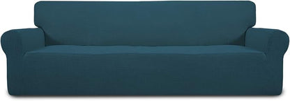 Easy-Going Stretch 4 Seater Oversized Sofa Couch Cover Deep Teal | 1-Piece by Easy-Going