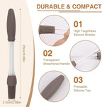 8 Pcs Silicone Brush Cooking Set, Heat Pastry Basting Brush for Home Outdoor Use Cooking BBQ Barbecue Baking