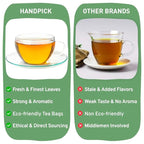 HANDPICK, Senna Tea Bags (50 Count) Non-GMO, Caffeine Free, Senna Leaves- Mild Taste | Premium Round Eco-conscious Tea Bags