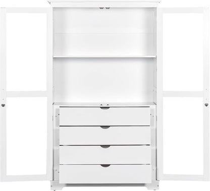 VilroCaz 75'' Tall Kitchen Pantry, Wood Freestanding Kitchen Storage Cabinet - Image 5