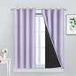 Yakamok Lilac 100% Blackout Curtains 45 Inches Long by Yakamok
