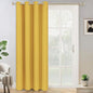Yakamok Mustard Yellow Room Darkening Curtains 84 inch Sliding Door Drapes | 1 by Yakamok