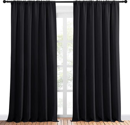 NICETOWN Black Blackout Curtain Blinds - Image 2