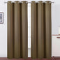 Brown Thermal Blackout Curtains/42 x 95 Inch/Set of 2 Panels Room Darkening by Lemomo