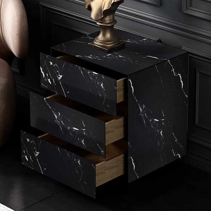 practicalWs 17.71''×196.8'' Marble Contact Paper Black/White Peel and Stick - Image 7