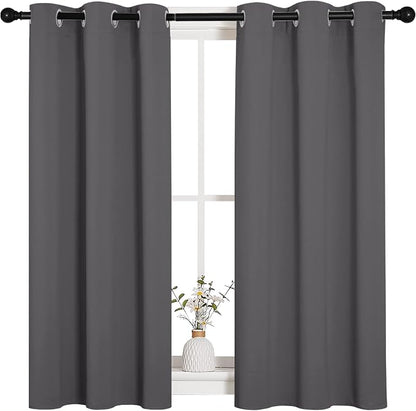 NICETOWN Grey Blackout Curtain Panels by NICETOWN