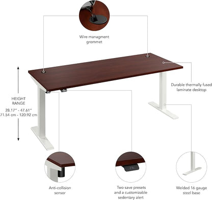Bush Business Furniture 72-inch Electric Height Adjustable Standing Desk - Image 7