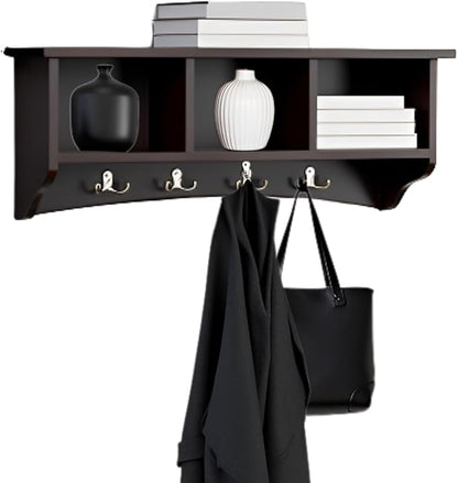 Shaker Cottage Wall-Mounted Coat Rack by AlaterreFurniture