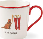 Spode Kit Kemp 12oz Doodle Mug | Sole Mates- Unique Doodle Pattern | Fine China | Dishwasher Safe | For Coffee and Tea | Ideal Celebration Gift | Home or Office Use