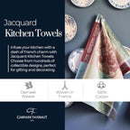 Garnier Thiebaut Mille Colibris Tor Antilles (One Thousand Hummingbirds) French Kitchen Towel 22"x30", Cotton, Jacquard