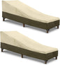 SunPatio Chaise Lounge Cover Outdoor Waterproof, Heavy Duty 2 Pack Patio Lounge by SunPatio