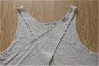 Cotton Linen Japanese Apron Halter Cross Back Bandage X Shape Aprons Two Pockets
