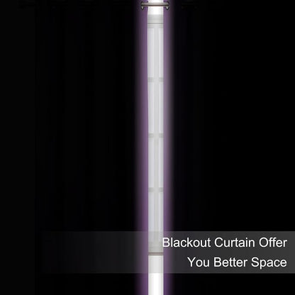 Blackout Curtains 38 x 84 inch/Lavender Curtains Set of 2 Panels/Thermal - Image 3