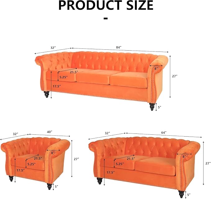 Mid-Century 2 Seater Sofa, Velvet Loveseat - Image 2