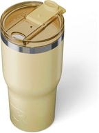 RTIC 30oz Essential Tumbler with Lid, Insulated, Stainless Steel, Metal, Double Wall Vacuum-Insulation, Ceramic Lined, Travel Cup for Iced Coffee, Tea, Hot and Cold Drink, Sunlight Glitter