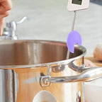 Thermometer Fixing Clip Silicone Thermometer Clip Non-Scratch Design Compatible with Probe Kitchen Accessory for Candle Soap Jam Candy Milk Chocolate Cooking