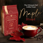 Maple Flavored Whole Bean Coffee – 100% Arabica, Single Origin, Medium Roast, USDA Organic, Naturally Sweetened – by Coffea Flavor
