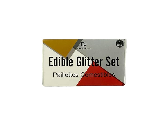 Edible Glitter Set - Luster Dust Edible Set 4 Metallic Colors - Food Grade Coloring Glitter Shimmer Dust Powder for Cocktail, Wine, Cake Decorating, Drinks, Candy, Baking, Cookie, Fondant - 5g Each