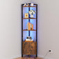 Furnulem Corner Shelf, 5-Tier Corner Cabinet by Furnulem