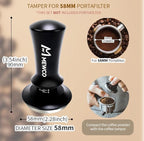 7 Pack Espresso Tamper Station&Coffee Distributor Tamper&Espresso WDT Stirrer&Coffee Tamping&Brush&Coffee Dosing Funnel&Espresso Puck Screen, Espresso Accessories for Bar Home Office (58 mm)