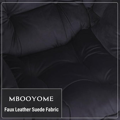 MBOOYOME Lazy Chair with Folding Ottoman, Modern Accent Lounge Armchair with - Image 8