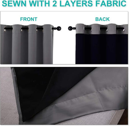 NICETOWN 100% Blackout Blinds, Laundry Room Decor Window Treatment Curtains - Image 5