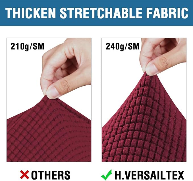 H.VERSAILTEX 4 Piece Stretch Sofa Covers - Image 3