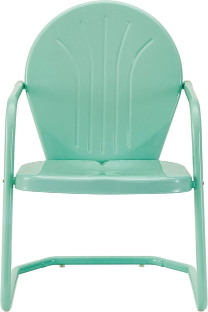 Crosley Furniture Griffith Outdoor Chair, Retro Metal Patio Chairs - Image 4