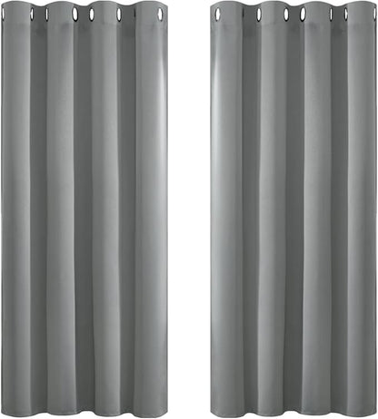 Yakamok Room Darkening Curtains 52x45 inch Length Dove Grey-Living Room | 2 by Yakamok