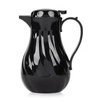 OCS Parts Easy Pour Thermal Coffee Carafe | 10-Inch Insulated Hot and Cold Beverage Pitcher Server for Coffee, Tea, Hot Chocolate and Water with Colored Tags for Easy Idenfication | 42-Ounce | Black