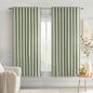 MIULEE Sage Green Back Tab Blackout Curtains 52x63 Inches Long 2 Panels Set | by MIULEE