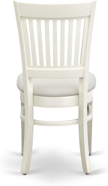 East West Furniture NDVA3-LWH-C 3 Piece Kitchen Table & Chairs Set Contains a - Image 12