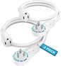 Maximm Cable 0.5 Feet 14Awg 360° Rotating Flat Plug Extension Cord/Wire by MaximmCable