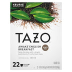 TAZO Tea Bag K-Cup Pods, Awake English Breakfast & Zen 22 CT (2ea) (Variety Pack)