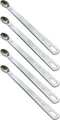 5PCS 1/16 Teaspoon(1/16tsp, 0.31ml, Pinch) Single Tiny Measuring Spoon, Small Individual Stainless Steel Measure Spoons Only